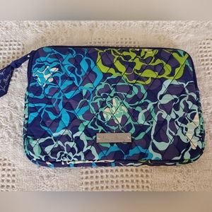 Vera Bradley small cosmetic bag/travel quilted zipper KATALINA BLUES
